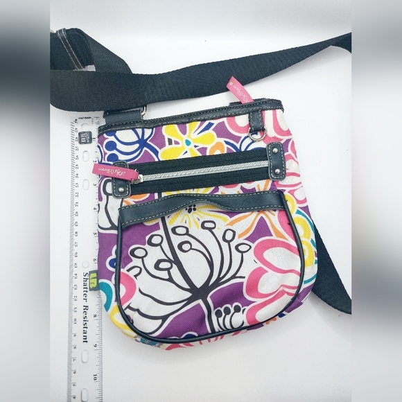 ⭐️5/$25 Lily Bloom Crossbody‎ Bag Purse MULTI-COLOR FLOWER PRINT - Picture 12 of 12